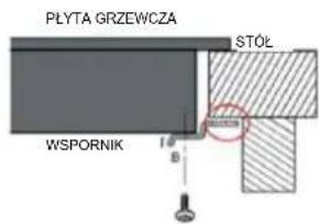 PŁYTA GRZEWCZA WSPORNIK STÓŁ