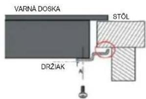VARNA DOSKA STÖL DRŽIAK