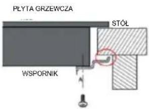PŁYTA GRZEWCZA WSPORNIK STÓŁ
