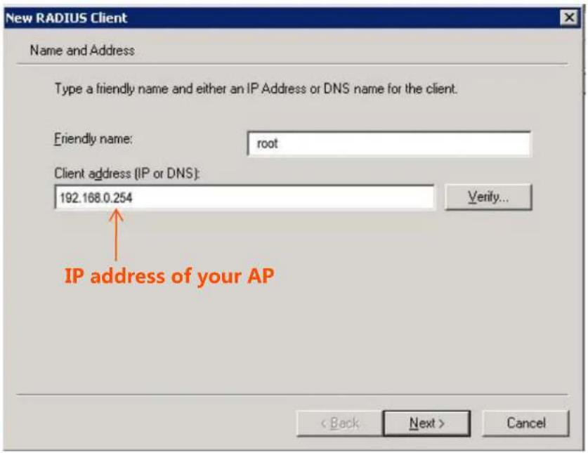 Tenda i21 - Step 1 Congure a RADIUS client. - 2