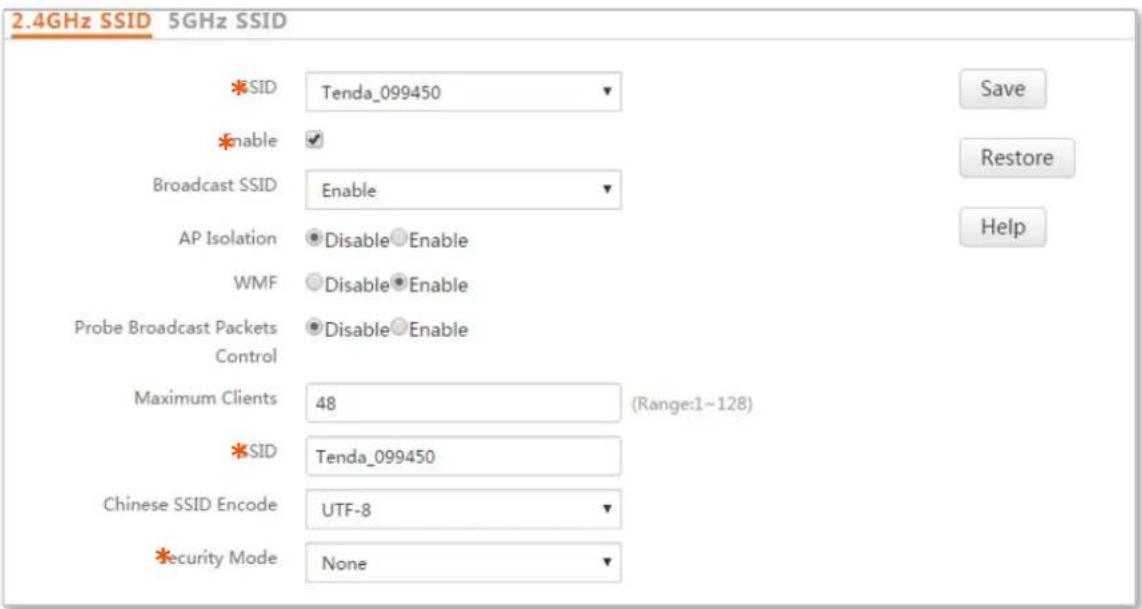 Tenda i21 - Changing the SSID Setup - 1