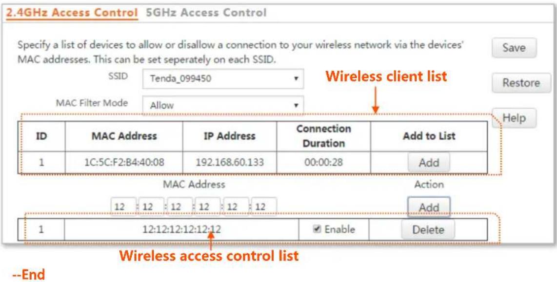 Tenda i21 - Step 6 Click Save. - 1