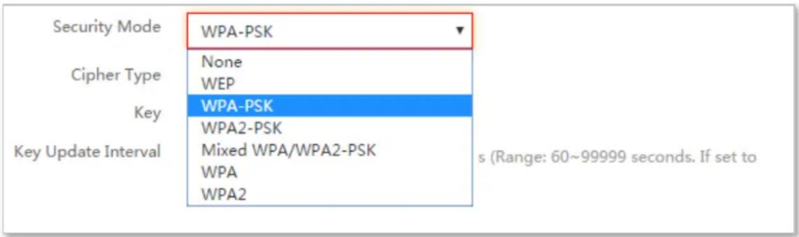 Tenda i21 - ■ WPA-PSK, WPA2-PSK, and Mixed WPA/WPA2-PSK - 1