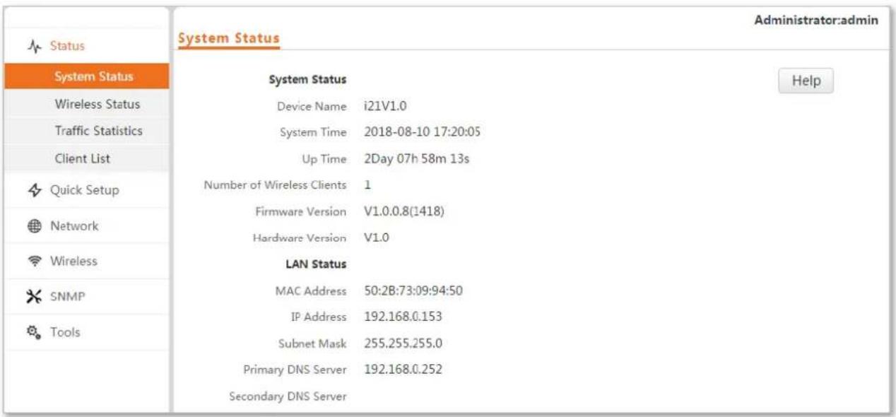 Tenda i21 - Logging in to the Web UI of the AP - 5