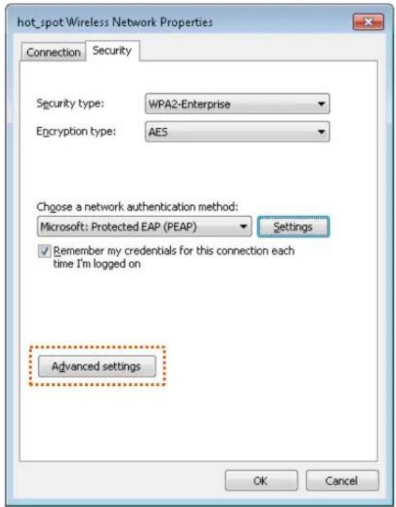 Tenda i21 - Step 9 Click Advanced sengs. - 1