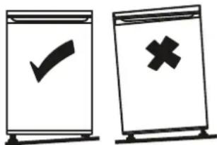 Two labeled boxes with checkmarks and an 'X' symbol, likely indicating approval or rejection status.