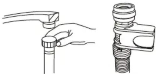 ECG EDF 6056 QWA++ - Connecting to the sink siphon - 1
