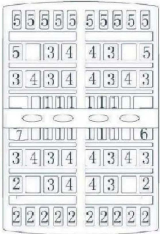 5 5 5 5 5 5 5 5 5 5 □ 3 4 4 3 □ 5 3 4 3 4 4 3 4 3 □ □ 1 1 1 1 1 1 □ 7 □ 1 1 1 1 1 □ 6 3 4 3 4 4 3 4 3 2 □ 3 4 4 3 □ 2 2 2 2 2 2 2 2 2 2
