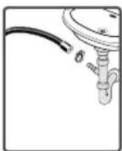 ECG EWF 1062 DA+++ - Connecting the drain hose - 1