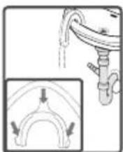 ECG EWF 1062 DA+++ - Connecting the drain hose - 2