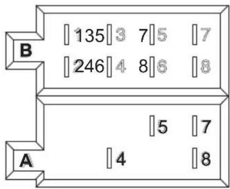 B 135 3 7 5 7 246 4 8 6 8 A 5 7 4 8