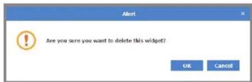 Alert Are you sure you want to delete this widget? OK Cancel