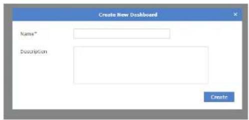 Create New Dashboard Name* Description Create