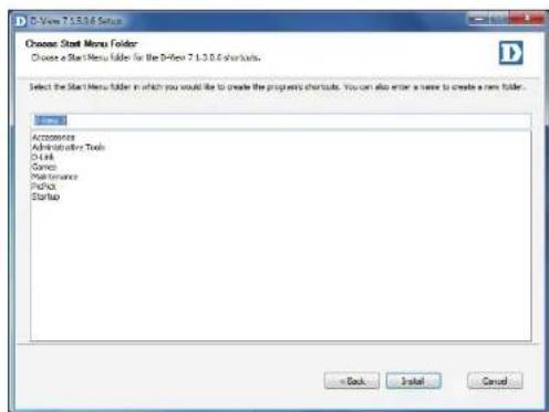 Choose Start Menu Folder Choose a Start Menu folder for the 9-Enter 7.1.3.0.6 shortcuts. Select the Start Menu folder in which you would like to create the program shortcuts. You can also enter a new to create a new folder. Accessories Administrative Tools Click Games Maintenance Pitch Startup < Back Install Cancel