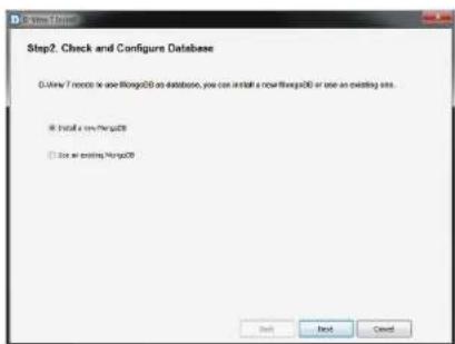 Step2. Check and Configure Databases D:\View 7 months in use files\025 on database, you can install a new files\025 or use an existing site. B Install a new files\025 □ Use an existing Files\025 Exit Next Cancel