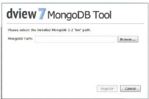 dview 7 MongoDB Tool Please select the installed MongoDB 3.2 "bin" path. MongoDB Path: Browse... Regulator Cancel