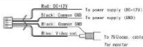 Watec WAT-910HX MBD - Power Supply and Wiring - 1