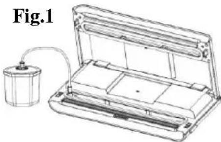 GORENJE VS120W - Vacuum packaging in a food container (optional) - 1