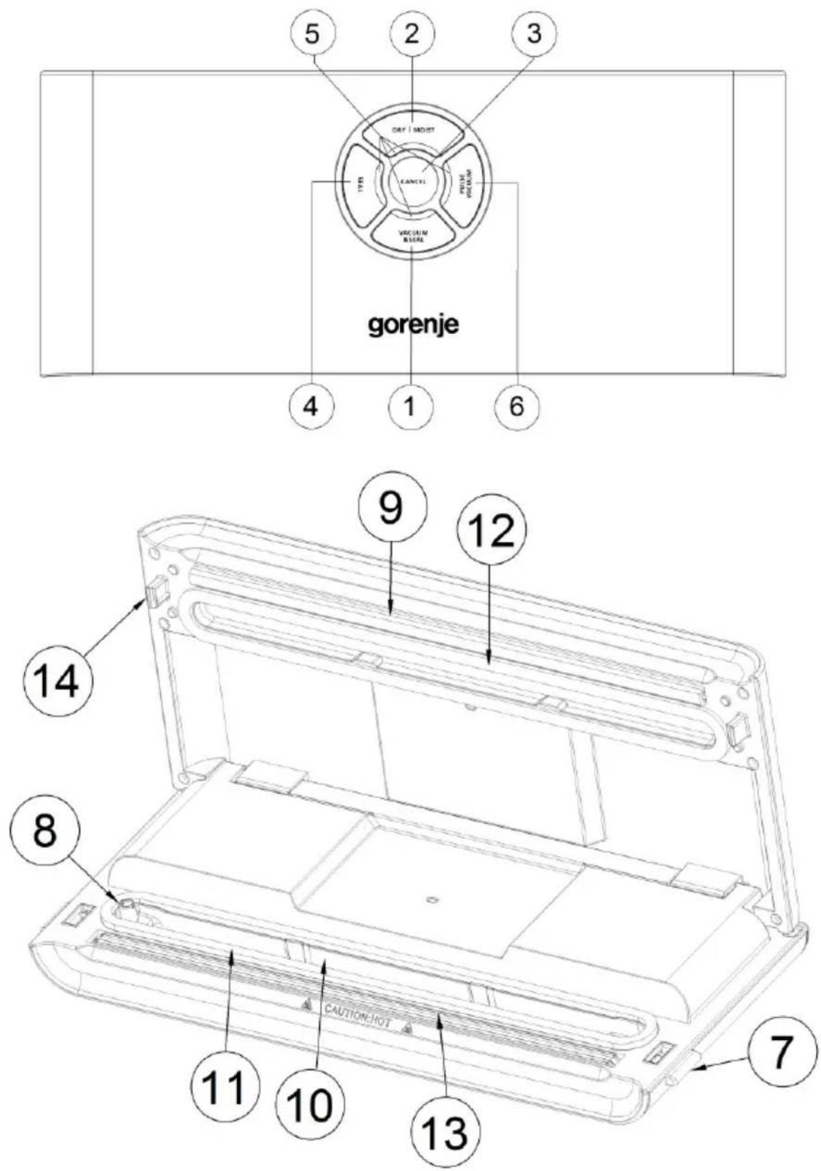 GORENJE VS120W - HUOMIO: - 1
