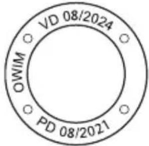 VD 08/2024 OWIM PD 08/2021
