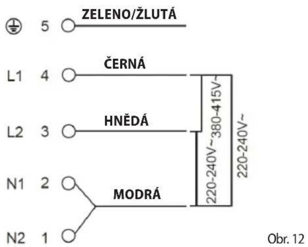 Concept IDV5260 - Zapojení svorkovnice spotřebiče - 2