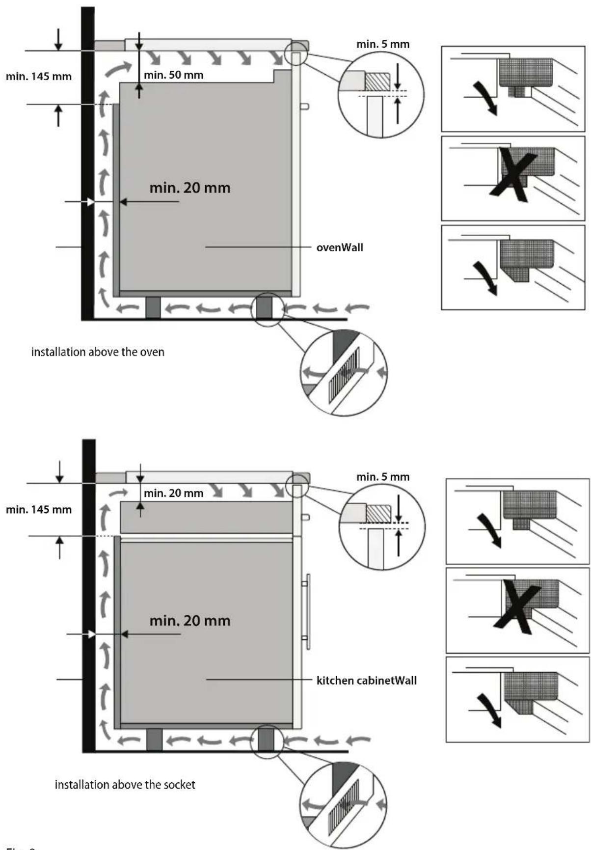 Concept IDV5260 - Follow the following instruction during installation: - 1