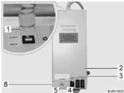 Bürstner Nexxo Van (2014) - Warming unit for waste water pipes (special equipment) - 3