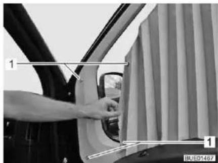 Bürstner Nexxo Van (2014) - Roman shades for windscreen, driver's window and front passenger's window - 2
