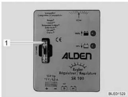 Bürstner Nexxo Van (2014) - Fuse on the solar charge regulator (special equipment) - 1
