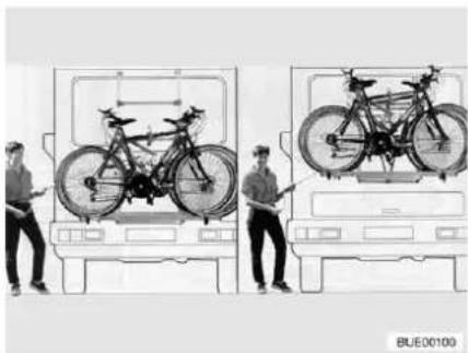 Bürstner Nexxo Van (2014) - Bike rack, lowerable - 2