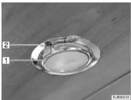 Bürstner Nexxo Van (2014) - Recessed halogen light (flat) - 1