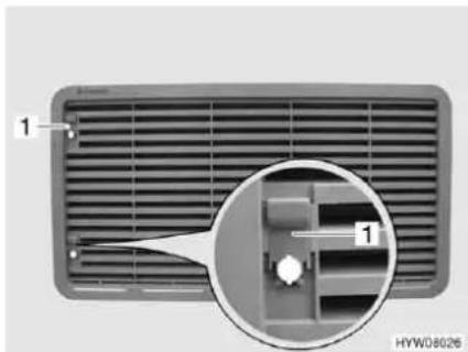 Bürstner Nexxo Van (2014) - Refrigerator ventilation grill - 1