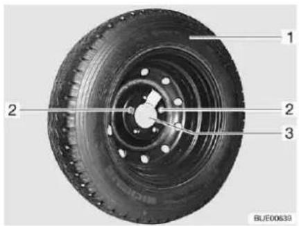 Bürstner Nexxo Van (2014) - Spare wheel support (special equipment) - 1