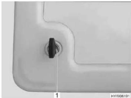 Bürstner Nexxo Van (2014) - Flap lock with push button - 1