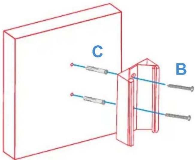 C B