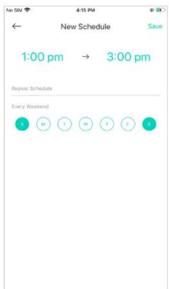New Schedule 1:00 pm → 3:00 pm Repeat Schedule Every Weekend S M ? W I F A