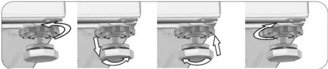 BEKO WRE7511XWW - Adjusting the feet - 2