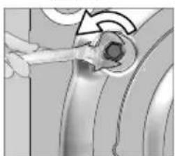BEKO WRE7511XWW - Removing the transportation locks - 1