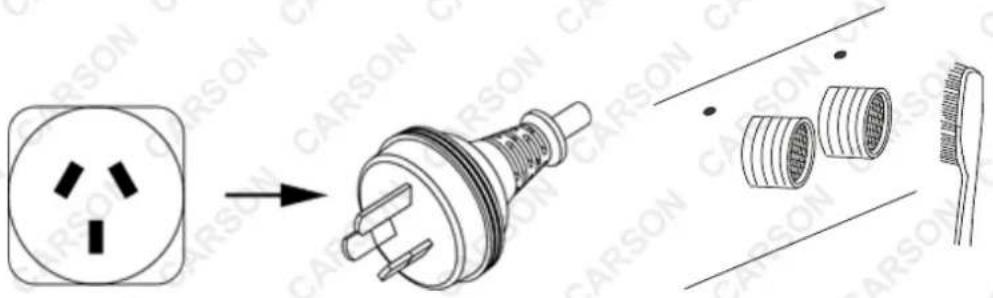 Carson CST9G3P - Cleaning the Filter in the Inlet Valve - 1