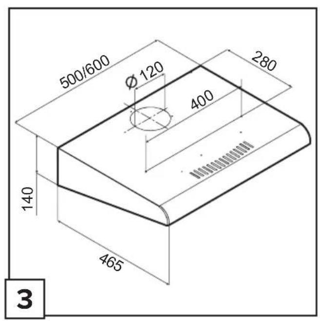 500/600 Ø120 400 280 140 465 3
