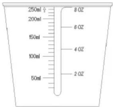 250ml 200ml 150ml 100ml 50ml 8.0Z 8.0Z 4.0Z 2.0Z