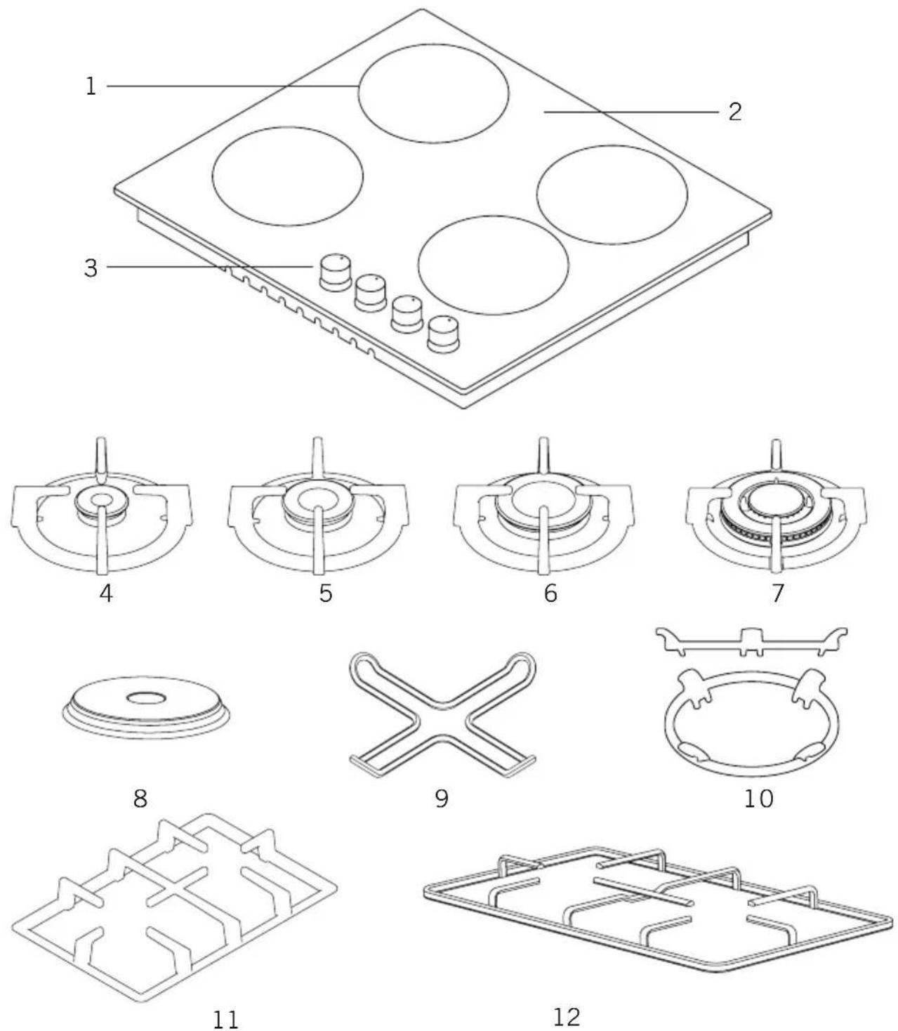 Guzzanti GZ 8209E - BESCHREIBUNG DES GERÄTES - 1