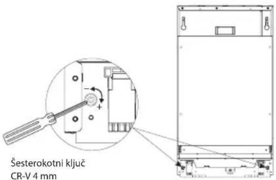 Šesterokotni ključ CR-V 4 mm