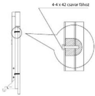 4-4 x 42 csavar fához