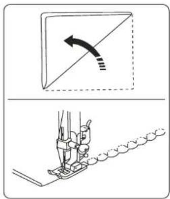 Technical diagram showing a mechanical assembly with an arrow indicating rotation and a close-up of the component.