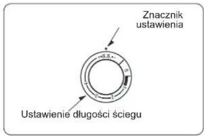 Znacznik ustawienia Ustawienie długości ściegu