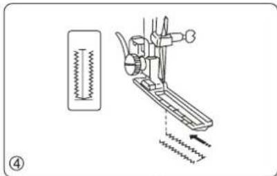 Guzzanti GZ 115A - Nähen von Knopflöchern - 5