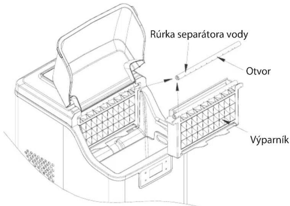 Rúrka separátora vody Otvor Výparník