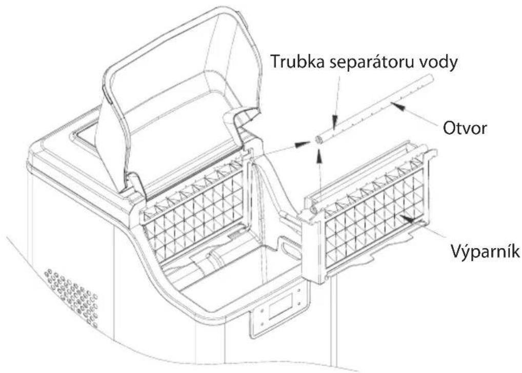 Trubka separátoru vody Otvor Výparník