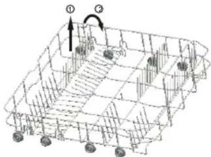 Guzzanti GZ 8706A - \* Klappstacheln des unteren Geschirrkorbs - 2